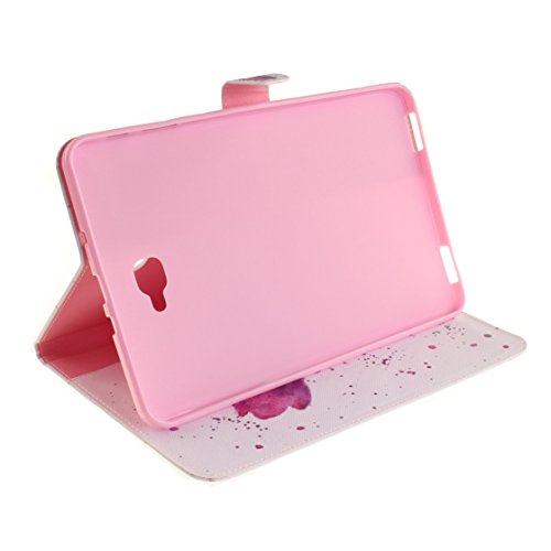 Samsung Tab A6 10.1 Hülle, Z-Newell Cute Colorful Design Flip Tasche und Magnetverschluß Etui Flip Case PU Schutz Leder Abdeckung Stand Schutzhülle für Samsung Galaxy Tab A 10.1 2016 (SM-T580 SM-T585), Stylus enthalten (Design 10) - 4