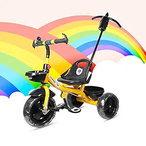 Tricycle for Kids with Parent Handle or Front Basket Back Basket Tricycle for Baby boy Baby Girl Kids trikes or Toddler Tricycle for 1,2,3,4 Years Kids