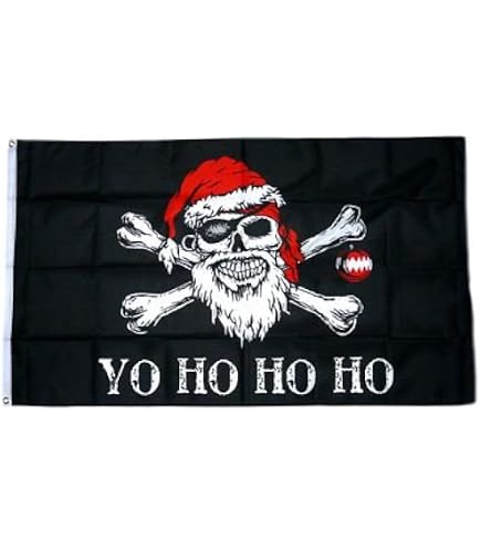 Weihnachtsflagge 90x150 Cm - Frohe Weihnaten Mit Rentier & Weihnachtsmann, Wetterfest & Doppelt Genäht