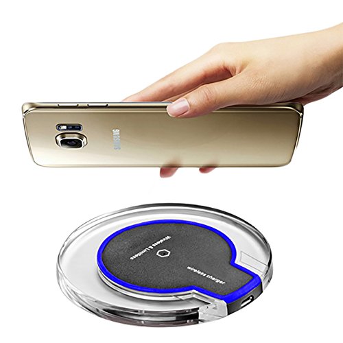 MP Power @ Blue Wireless Qi Power Charger Pad LED Charging Station for Samsung S7 S7 Edge S6 S6 Edge LG Nexus 5 Nokia 1520