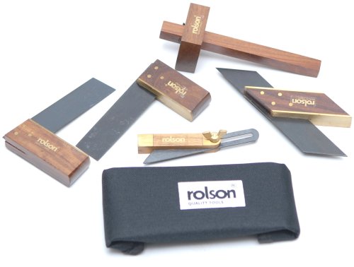 Rolson Tools 56900 Miniatur Holzwerkzeug-Set, 5 Teile