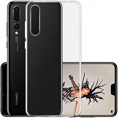 Vigeer Huawei P20 Case, Crystal Clear Soft TPU Bumper [Shock Absorption Technology] Raised Bezels Protective Cover For Huawei P20 - Clear