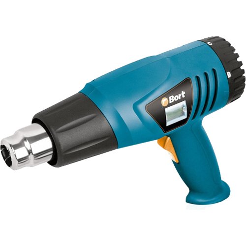Bort BHG-2000U-K 2000 Watt Heißluftgebläse 2 stufig bis 600 С° inkl. 4-teiligem Zubehör