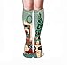 Produktbild Hohe Socken Men Women Outdoor Sports High Socks Stocking festive greeting card postcard template cozy room decorated holidays christmas tree fireplace dog festive greeting Tile length 19.7" in(50cm)