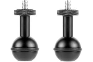 CS PRIORITY Unterwasser-Kugelkopf-Adapter, 1/4-Zoll-M5-Schraube, verstellbare feste Halterung, Anti-Lose-Kamera-Halterung, Tauchtablett, Blitzlicht-Halterung für Fotografie-Zubehör (2 Stück 1 4