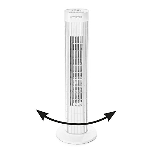 TROTEC Turmventilator TVE 30 T | Tower-Ventilator | Automatische 80°-Oszillation | 3 Geschwindigskeitsstufen | 45 Watt Leistung | geringes Betriebsgeräusch | TÜV geprüft & trägt GS-Siegel - 2