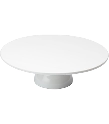 Portmeirion Sophie Conran Lavandula - Piatto Per Torta Con Piedini In Porcellana, 30,5 Cm, Bianco Con Dettagli Lavanda