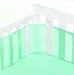 BreathableBaby 4 Sided Cot Mesh Liner (Aqua)