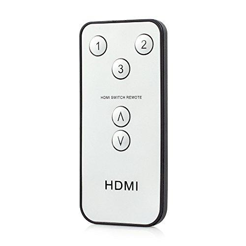 Proster 4K HDMI Switch 3-Port HDMI Switch Verteiler 4Kx2K HD 2160P 3 HDMI Port manuelle Umschalter/ IR Fernbedienung Umschaltung mit 3 Füße Hochgeschwindigkeit HDMI 1.4 Kabel 3X1 Switch für HDTV PC DVD PS3 PS4 Xbox One Blu-ray Player - 6