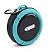 Produktbild wasserdichte Bluetooth-Lautsprecher, tragbare Mini Wireless Bluetooth Lautsprecher mit HD Audio, verbesserter Bass, eingebautes Mikrofon, TF-Kartensteckplatz für Dusche, Pool, Strand, Outdoor,Blue