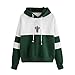 Produktbild Hoodie Damen Langarm Kaktus Print Hoodie Sweatshirt Sweat Tops Bluse Teenage Mädchen Frauen Pullover MYMYG Einfach Basic Coat Outwear Streetwear (Grün,EU:38/CN-L)