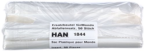 HAN 1844, Müllbeutel für Abfalleinsatz MONDO, Rolle mit 50 Stück, 10er Packung