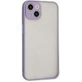 GGM GİYİM & AKSESUAR iPhone 13/14 ile Uyumlu Arka Kısmı Mat Şeffaf Yapıya Sahip Kenarları Silikon Tpu Malzemeden &Uuml;retilmiş Re