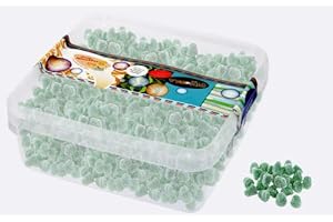 ‎PE ÄM Deine Naschbox | Fruchtgummi Eukalyptus-Menthol-Hütchen | 1kg Naschbox | XL Großpackung für Party, Candybar & als Geschenk - Erfrischende Minznote