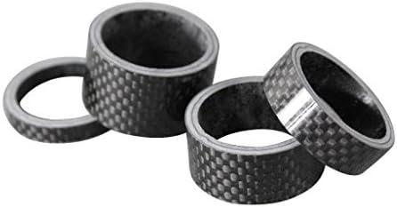 Carbon Fiber Bicycle Headset Spacers 1-1/8 Set Stem Set 5-10-15-20mm 4 Pcs by Happybuying88