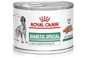 Royal Canin Veterinary Diabetic Special Low Carbohydrate S/O Mousse | 12 x 200 g | Aliment diététique complet pour chiens | Peut aider à réguler la glycémie