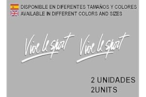 Ecoshirt Pegatinas Vive Le Sport F73 Vinilo Adesivi Decal Aufkleber Клей Stickers Car Voiture, Blanco