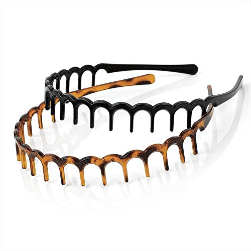 Bling Online 2pc Toothed Headbands.