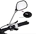 Produktbild Arkham Fahrradspiegel Rückspiegel für Fahrrad Motorrad E-Bike, 2 Stück Lenkspiegel Set mit weißen Reflektor, flexibel Reflektierende Spiegel, Verstellbar & Klemm-Montage