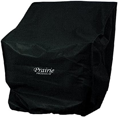 Prairie Deluxe Stackable Chair Cover, Black, One Size