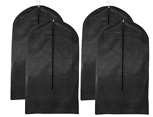 Preisvergleich Produktbild 4 Stück Kleiderhülle - Kleidersack - 100cm Lang - mit Reißverschluss