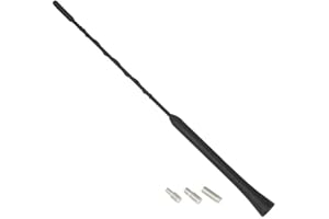 INION Samochodowa antena uniwersalna 40 cm pręt antena samochodowa z gwintem M4 M5 M6 radio UKW / FM - antena dachowa