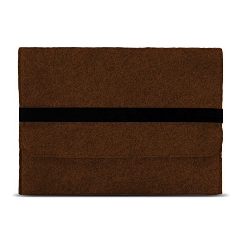 NAUC Trekstor Primebook C13 Notebook Sleeve H  lle Laptoptasche Schutzh  lle 13 3 Zoll Laptop Filz Case  Farben Braun