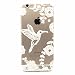 Produktbild MUTOUREN für iPhone 6 Plus iPhone 6S Plus 5.5" Transparent TPU Silikon Schutz Handy Hülle Case Cover [Kratzfeste, Scratch-Resistant] Hülle Schutzhülle Crystal Kirstall Durchsichtig Fall-Abdeckung Etui TPU Bumper Schale - Vogel und Blume