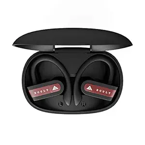Boult Audio AirBass MuseBuds True Wireless Earbuds with 18H Total Playtime, Deep bass with Sports fit, IPX5 Sweatproof, Voice Assistant and Built in mic (Red)