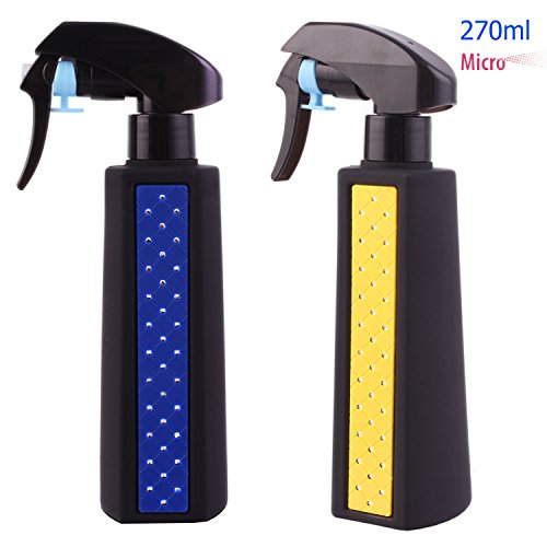 Haarsalon-Sprühflasche mit Nebelsprüher-270ml, Strassoberfläche (2er Pack) - 2