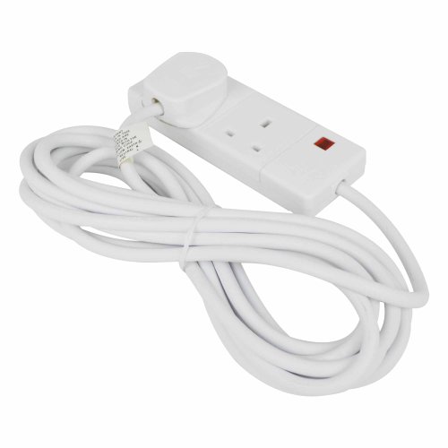 Status S2W6MS8 2 Way Extension Socket with Neon Indicator
