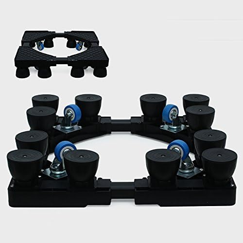 XRXY Stainless Steel Washing Machine Base / Appliances Heightening Base Stand / Creative Bracket (2 Colors Optional) ( Color : Black , Size : H )