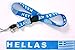 Produktbild Schlüsselband/Landyard/Halsband - GRIECHENLAND/HELLAS auf blau - Keyholder/Strap