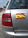 Produktbild Spanien Fahne/Flagge (9 cm x 15 cm) - wehend, EM 2016 , Auto Folie, Motorrad, PKW, Autoaufkleber