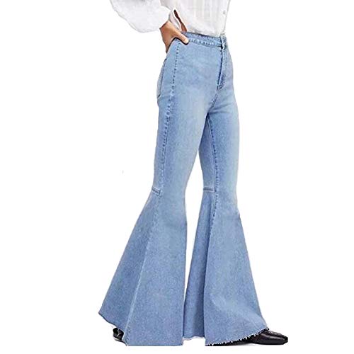 MYYW Women's jeans Solid color Comfortable Breathable trousers Mid waist Women's clothing Wide leg jeans Pants fashion