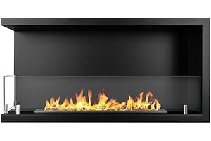 Divina Fire Camino a bioetanolo da Incasso ad Angolo biocamino angolare 90x45 SUTRI 90 SX