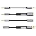 Produktbild Besign Audio Kabel Pack, 3,5mm Audio Kabel, Stecker auf Buchse Verlängerungskabel, Y Splitter Kabel Stecker auf 2x 3,5mm Buchse, Audio Adapter Klinken-Buchse (CTIA Standard) auf 2 x Klinken-Stecker