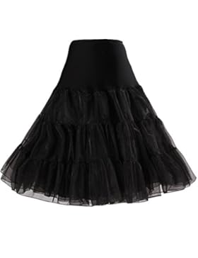 BOOLAVARD® 50er Jahre Petticoat Vintage Retro Reifrock Petticoat Unterrock für Wedding bridal Petticoat Rockabilly...