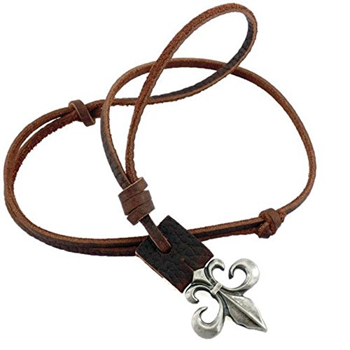 Aoligei-Peau-de-vache-en-alliage-Scout-cuir-collier-mle-grand-collier-fleur-bijoux-europens-et-amricains