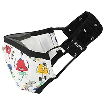 PureMe Kids Cotton Reusable N95 Cloth Mask and 2 Filters without Valve (Robot Print)