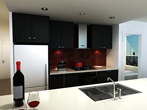 Küchenrückwand aus Glas, hochwertige Glasrückwand in 10 Farben, maßgefertigt … - 5