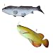 MagiDeal Artificial Realistic Freshwater Carp Imitation Model Toy Pretend Food Grey