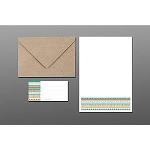 Briefpapier Set / geometrisch No 1