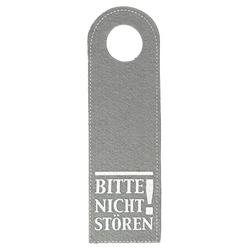 Preisvergleich Produktbild trendaffe Bitte Nicht stören! Türhänger in hellgrau - Türanhänger