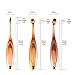 Makeup Brushes, Imurz 10pcs Luxury Rose Gold Oval Toothbrush Curve Makeup Brushes Kits Cosmetic Set Make Up Powder Foundation Eyeshadow Contour Brushes with Gift Box