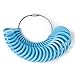 Ringgroessenmesser - TOOGOO(R)Kunststoff International Ringgroessenmesser Finger Groesse Ring Messgeraet 4-24 Standard Universal Blau