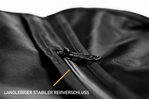 DOPPELPACK! Dom’Suits Premium Kleidersack atmungsaktiv, reisetauglich, wasserabweisend – 100x63cm – faltbar -Anzugsack / Anzugtasche / Kleiderhülle für Ihre hochwertige Kleidung - 4