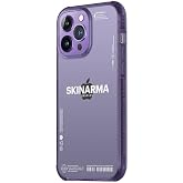 Skinarma iPhone 14 Pro Max İle Uyumlu Kılıf Şeffaf Airbag Tasarımlı Iro Kapak-mor