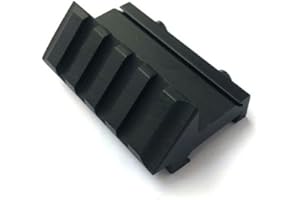 ATAIRSOFT WorldShopping4U Airsoft 20mm 45 Grados de Desplazamiento de un Solo Lado de Aluminio Picatinny Weaver Rail Mount