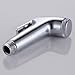Contemporary Chrome Toilet Hand Held Bidet Shattaf Cloth Diaper Sprayer with Hose and Bracket Holder LP915